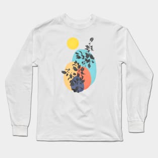 Minimalist Abstract Nature Art #10 Gentle Plant Long Sleeve T-Shirt